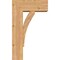 Ekena Millwork Thorton Block Smooth Bracket w/ Offset Brace, Western Red Cedar, 7 1/2"W x 18"D x 30"H BKT0806X18X30THR05SWR - alternate 2